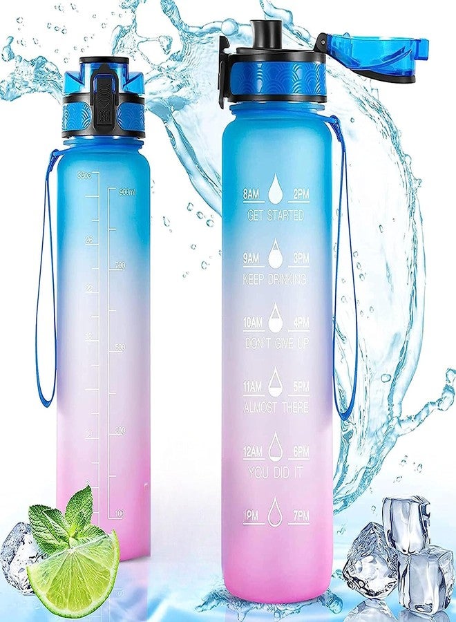 BEYOND BASIC Tritan Water Bottle with Motivational Time Marker, Sipper Bottle for Adults, Water bottle for Gym, Office| Mobile app with Drinking water reminder (MOTIVATIONAL BOTTLE SET OF 1) - Image 1